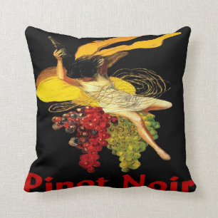 Wine Maid Pinot Noir Throw Pillow
