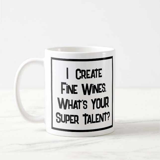 Wine Maker Super Talent. Coffee Mug (Left)