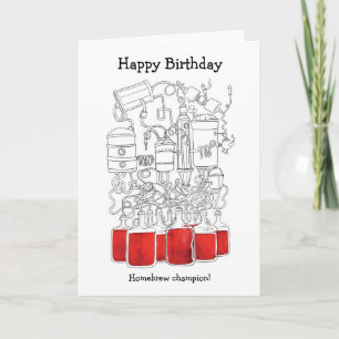 Wine making birthday card