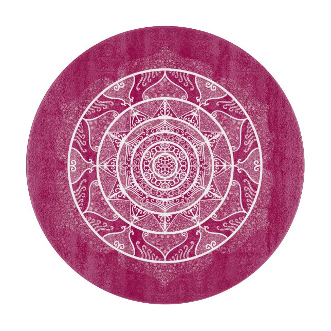 Wine Mandala Cutting Board (Front)