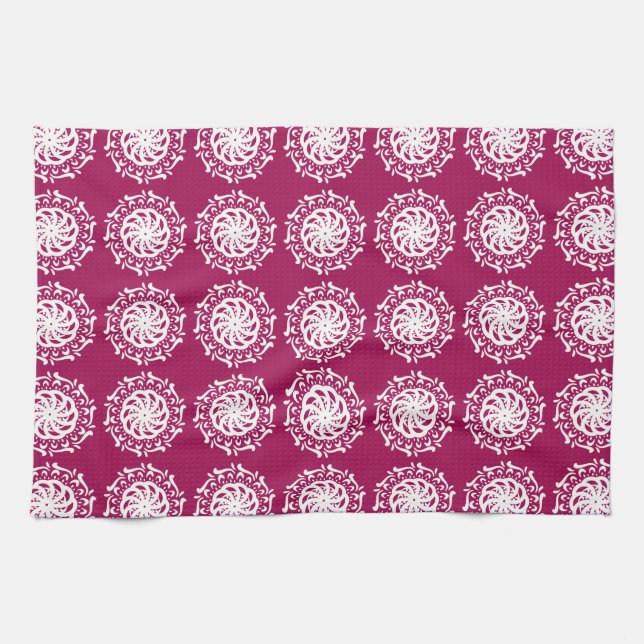 Wine Mandala Kitchen Towel (Horizontal)