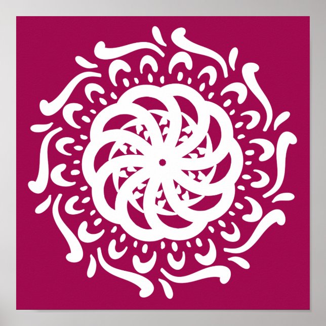 Wine Mandala Poster (Front)