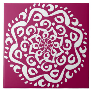 Wine Mandala Tile