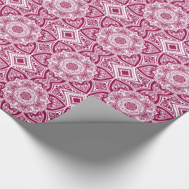 Wine Mandala Wrapping Paper (Corner)