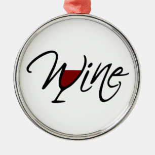 WINE METAL ORNAMENT