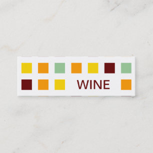 WINE (mod squares) Mini Business Card