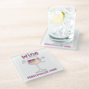 WINE, MORE WINE, EVEN MORE WINE GLASS COASTER