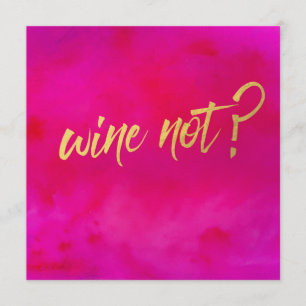 Wine Not Invitation Pearl Shimmer