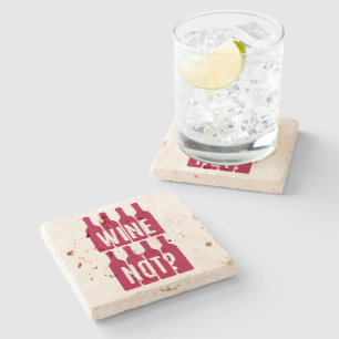 Wine not stone coaster