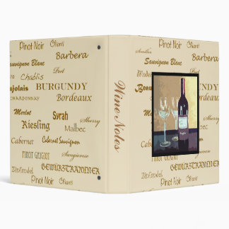 Wine notes Binder