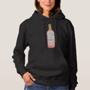 Wine O& X27 Clock Somewhere Hoodie