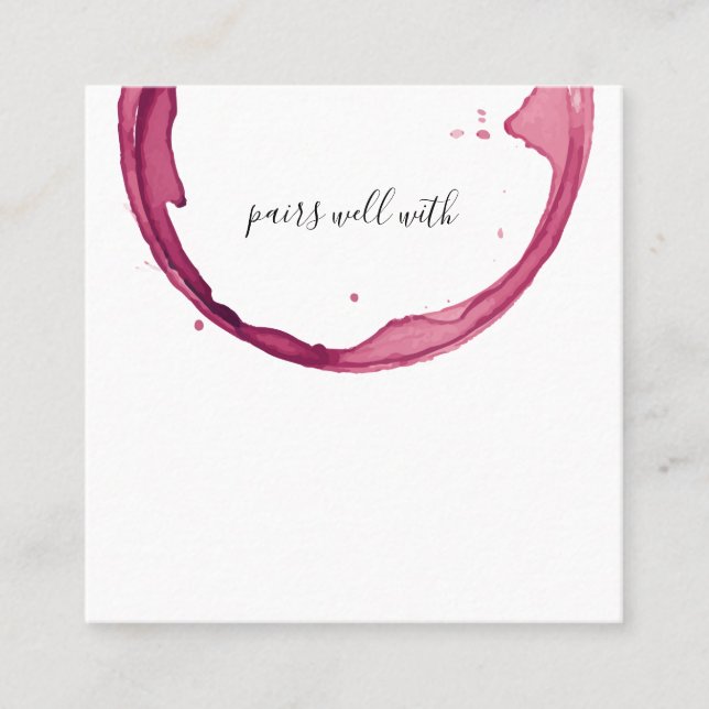 Wine Pairing Cards (Front)