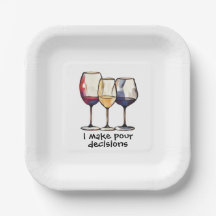 Wine party plates