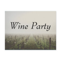 Wine Party Vineyard Custom Invite