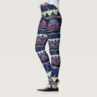 Wine Patterned Leggings