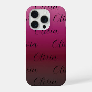 Wine pink Gradient iPhone 15 Pro Case