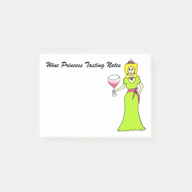 Wine Princess Tasting Notes (Front)