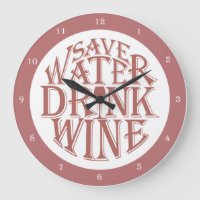 Wine quote Acrylic Wall Clock