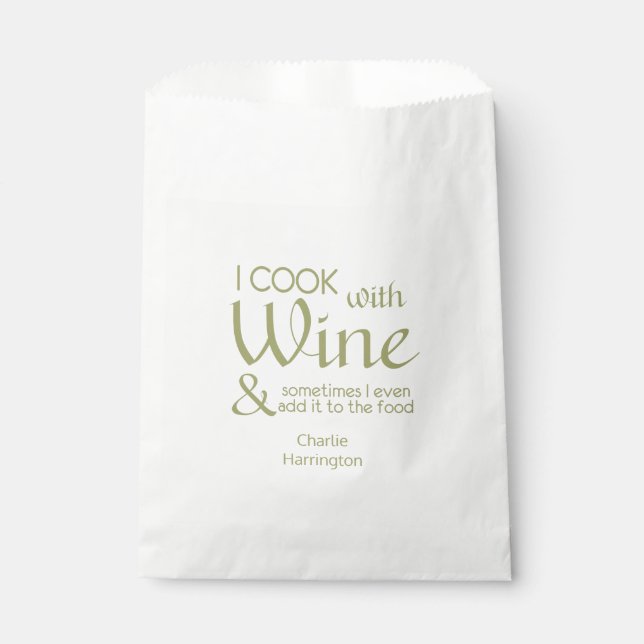 Wine Quote favour bags (Front)