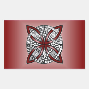 Wine Red Celtic Knot Original Sticker