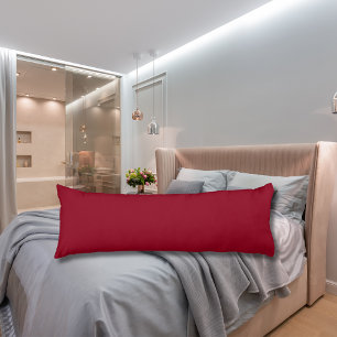 Wine Red Solid Colour   Classic   Elegant Body Pillow