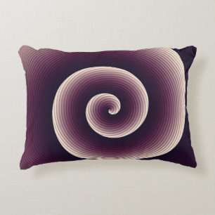 Wine Red Twirl Accent Pillow