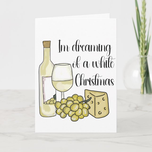 Wine related Christmas card (Front)
