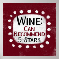 Wine Review 5 Etoiles Poster Wall Art