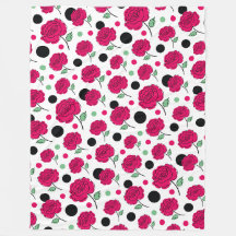 Wine Rose Green Polka Dot Graphic Pattern Modern