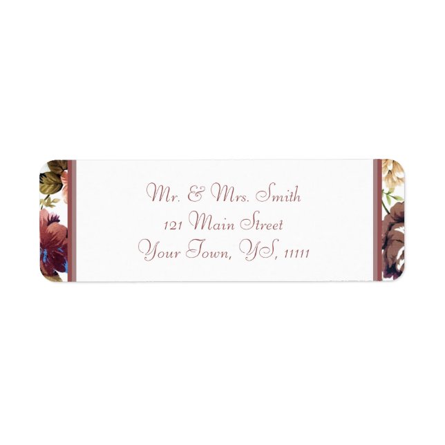Wine Rose Return Address (Front)