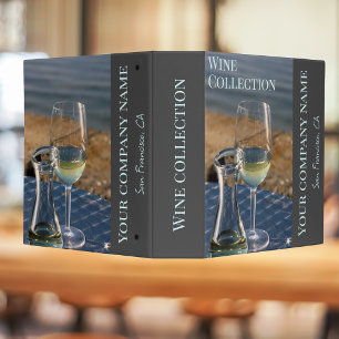 Wine shop, bar or winery organization binder