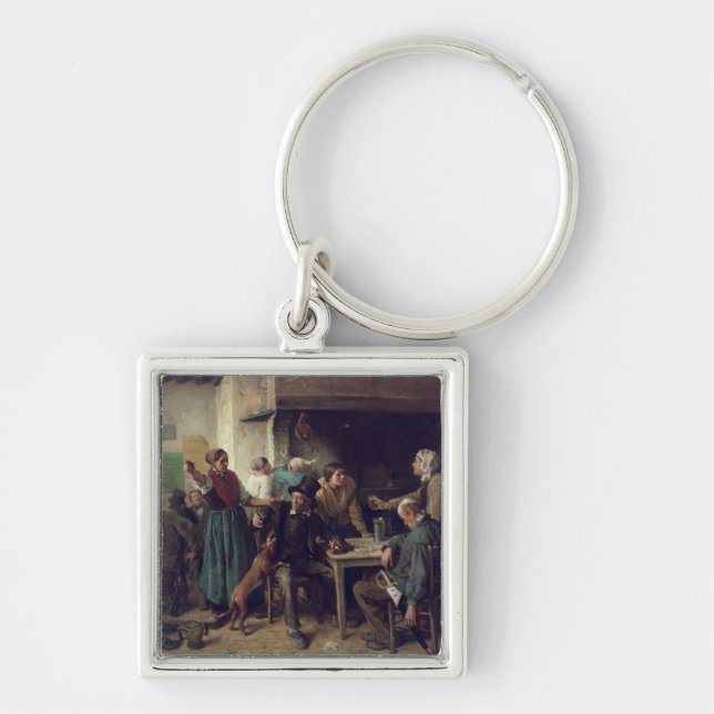 Wine Shop Monday, 1858 Keychain (Front)
