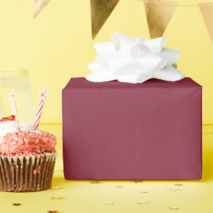 Wine Solid Colour Wrapping Paper