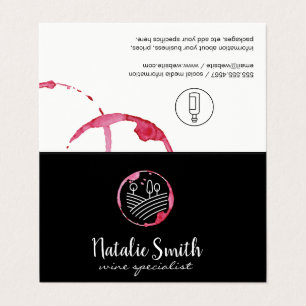 Wine Stain (wine bottle) Vineyard Business Card