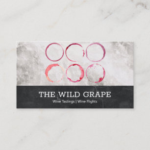 Wine Stains   Marble  Business Card