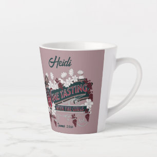 Wine Tasing With The Girls Personalized  Latte Mug