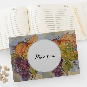 Wine tast guest book