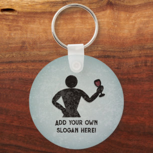 Wine taster / vitner/ sommelier - your text on keychain