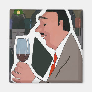 Wine Tasting, add text, Magnet