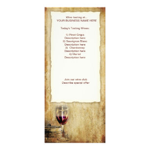 wine tasting card rack