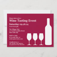 Wine Tasting Event Flat Invitation