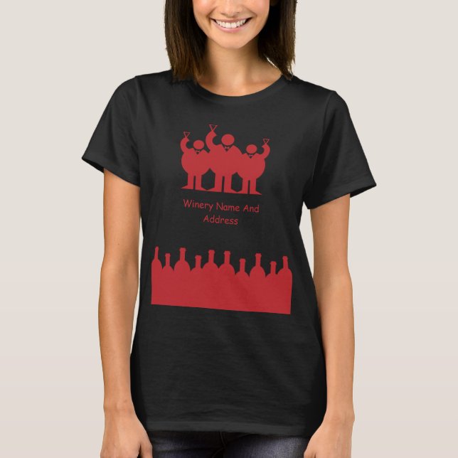 Wine Tasting Event Promotion  T-Shirt (Front)