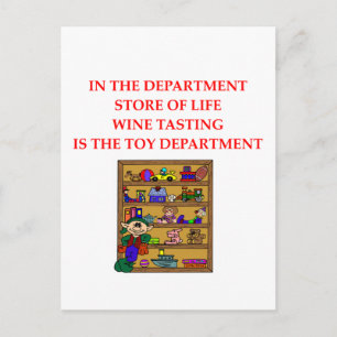 WINE tasting gifts Postcard