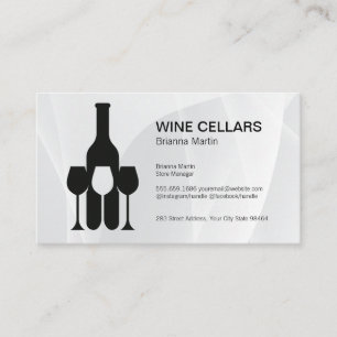 Wine Tasting Logo   Bottle   Glasses Appointment Card