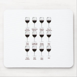 Wine tasting mouse pad