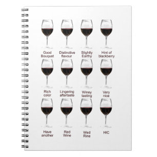 Wine tasting notebook