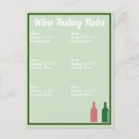 Wine Tasting Notecard