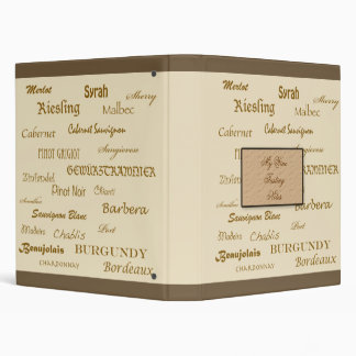 Wine Tasting Notes Binder