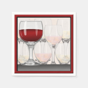Wine Tasting Party Cocktail Napkin
