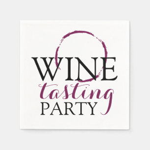 Wine Tasting Party   Cocktails Napkin